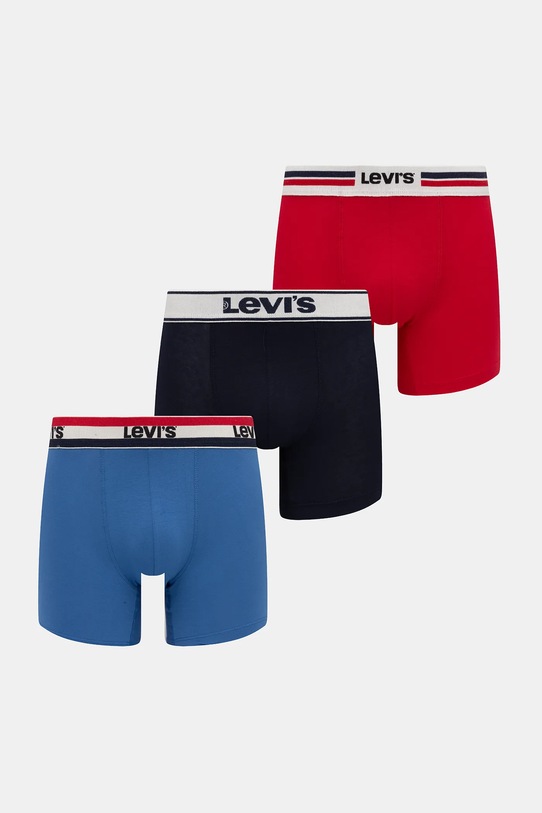 Boxerky Levi's 3-pak pletenina červená 37149.1188