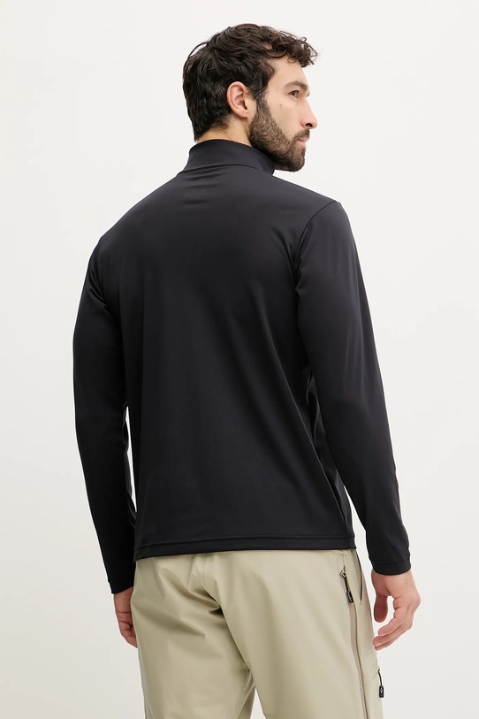 Odzież Descente longsleeve funkcyjny CHEST LOGO T-NECK DW5FLT01MU czarny