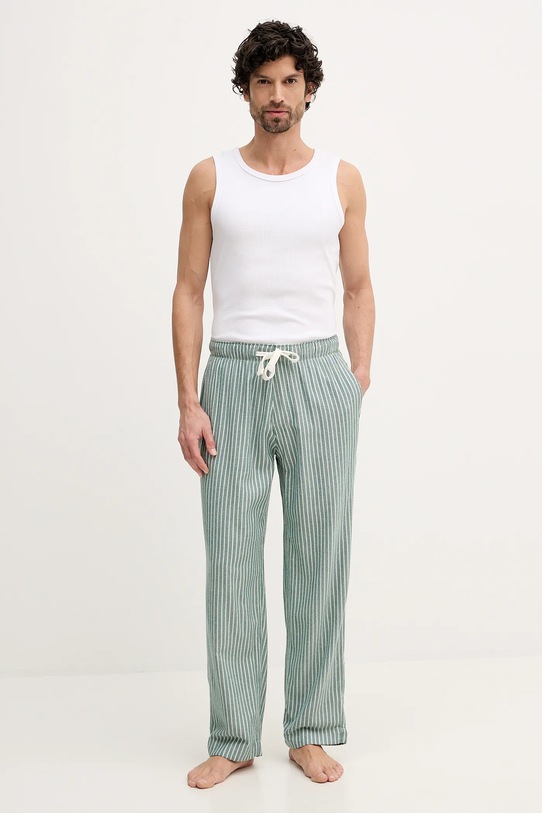 Abercrombie & Fitch spodnie piżamowe KI113.5006.304 zielony AW25