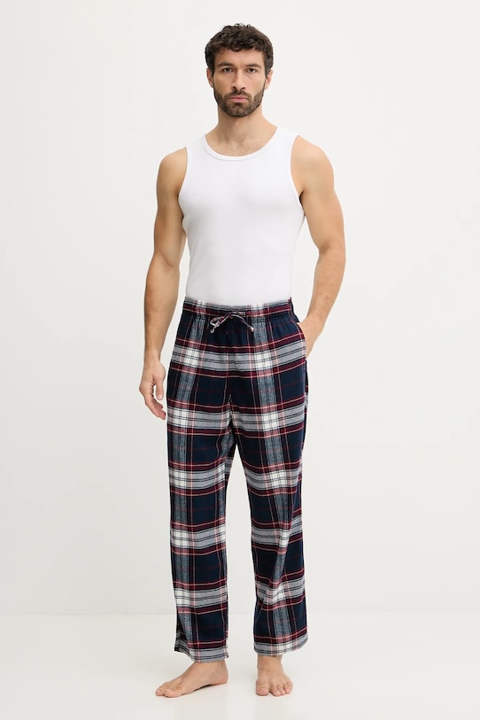 Hollister Co. spodnie piżamowe KI313.5008.206 granatowy AW25