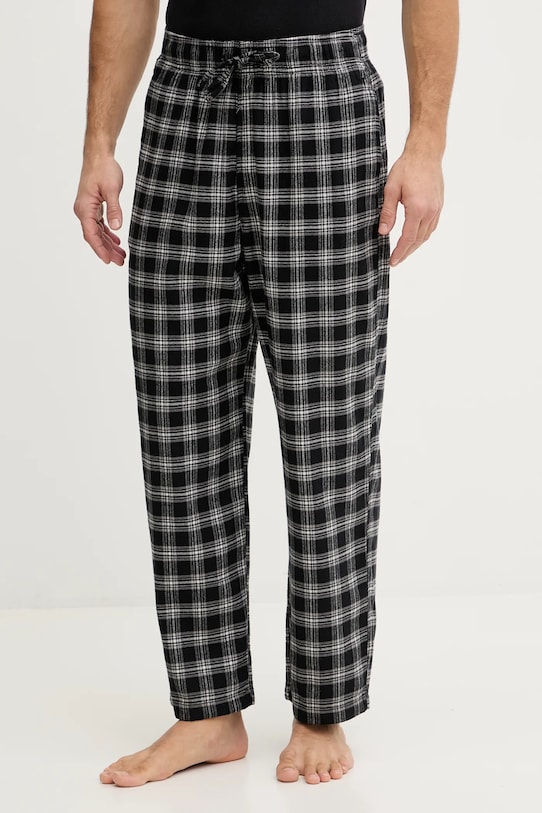 Hollister Co. spodnie piżamowe tkanina czarny KI313.5009.908