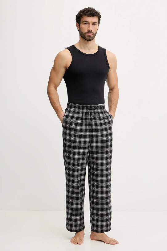 Hollister Co. spodnie piżamowe KI313.5009.908 czarny AW25