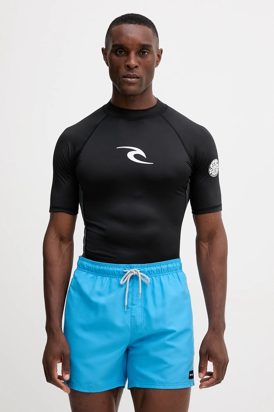 Rip Curl tricou de înot WAVES UPF sporturi acvatice negru 16MMRV