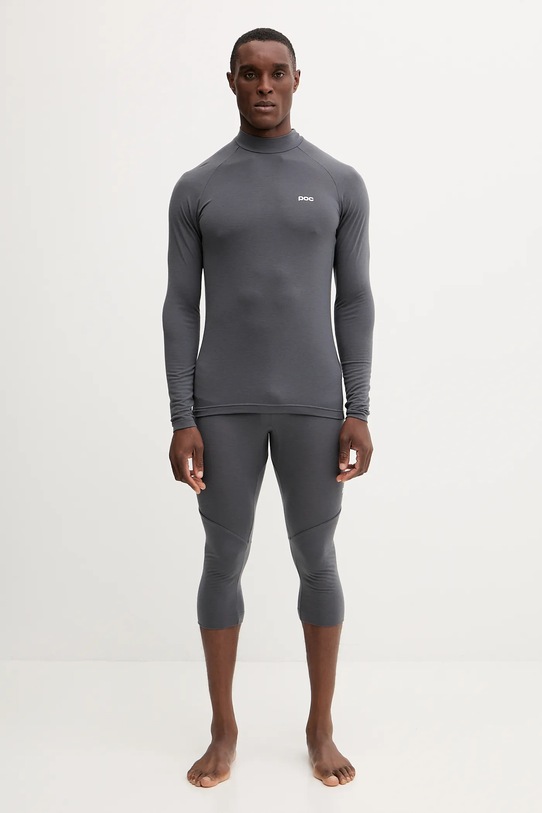 POC longsleeve funkcyjny z dodatkiem wełny 57032 szary AW25