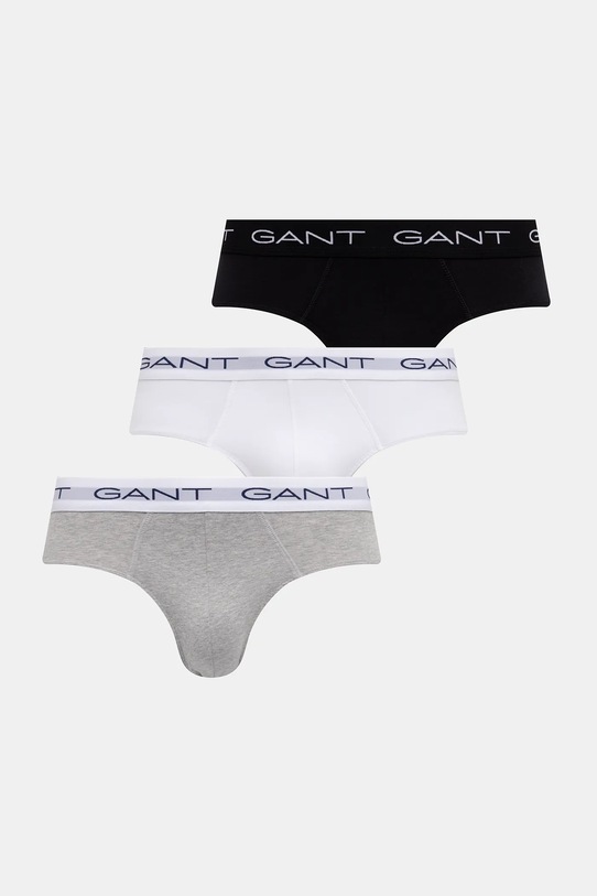 Gant slipy 3-pack nadruk szary 900023001