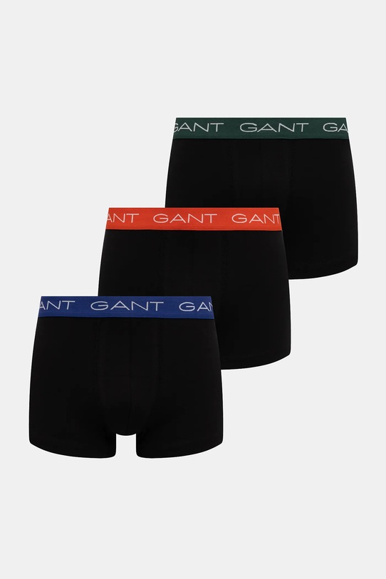 Gant bokserki 3-pack nadruk czarny 902533003