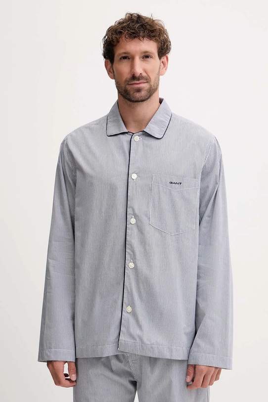 Gant piżama bawełniana 902539300 niebieski AW25