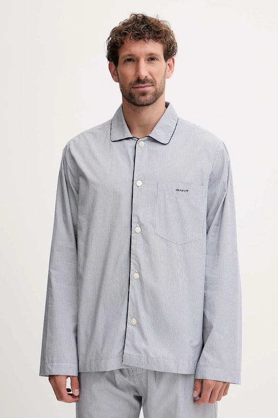 Gant piżama bawełniana 902539300 niebieski AW25