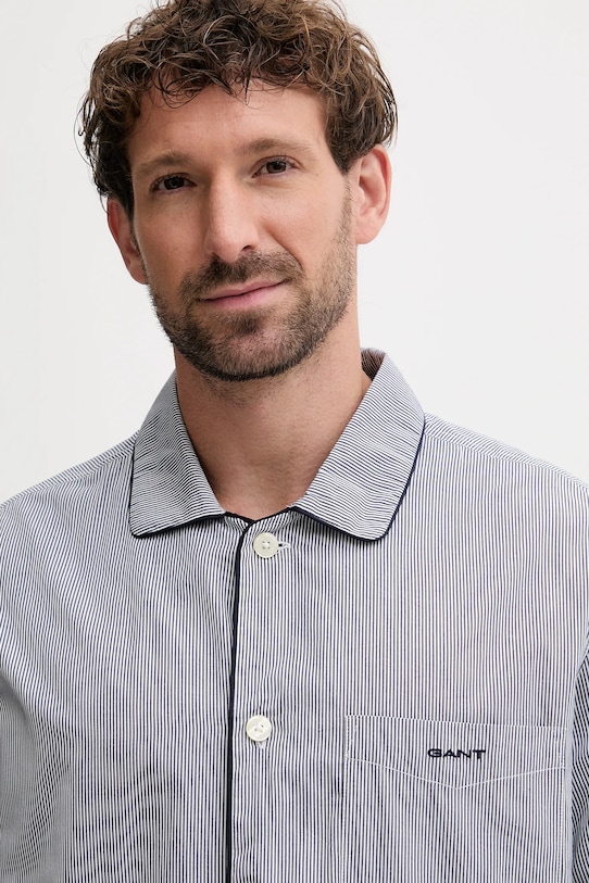 Gant piżama bawełniana 902539300 niebieski