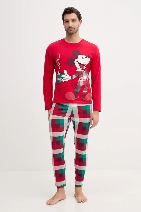Βαμβακερές πιτζάμες United Colors of Benetton βαμβάκι κόκκινο 3P054P033