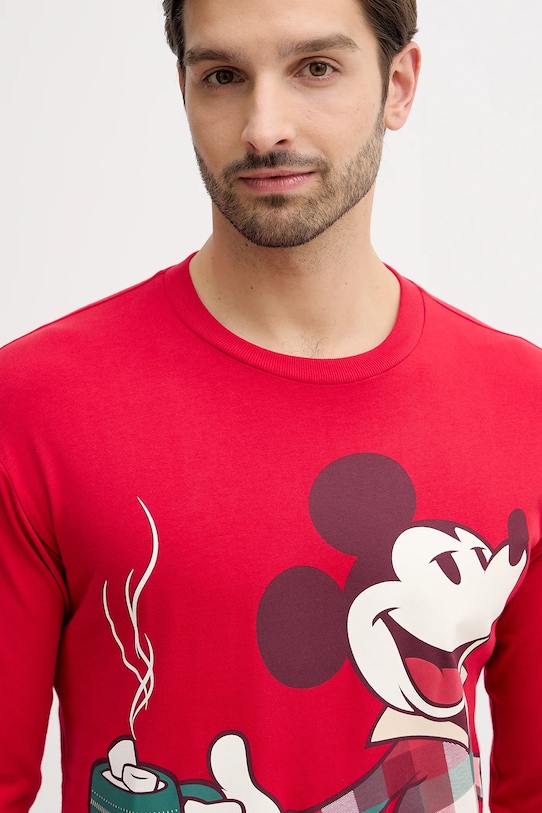 Βαμβακερές πιτζάμες United Colors of Benetton 3P054P033 κόκκινο