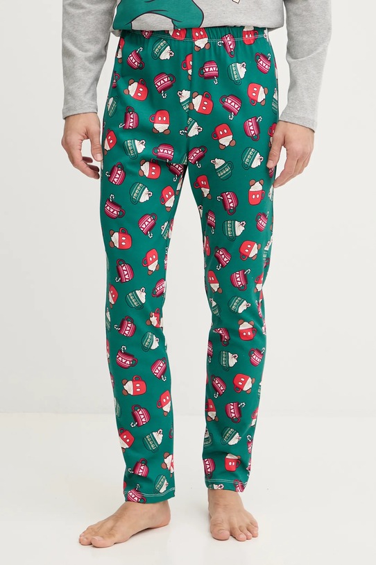 Odzież United Colors of Benetton piżama bawełniana 3P054P033 szary