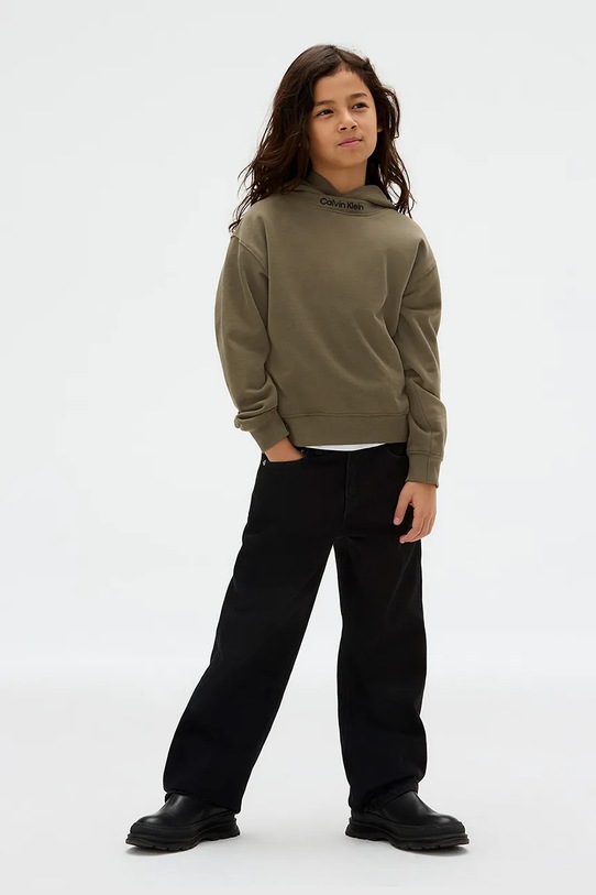 Dětská bavlněná mikina Calvin Klein Jeans IB0IB02525.9BYA