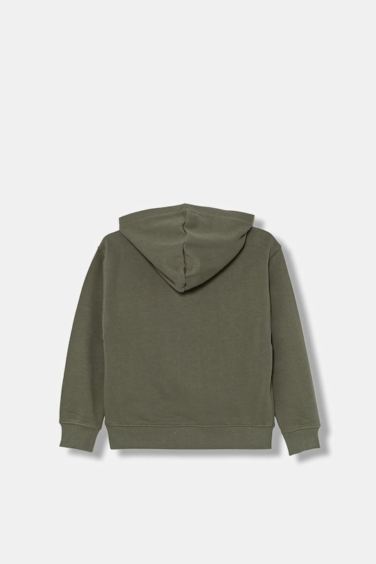 CHLAPEC Dětská bavlněná mikina Calvin Klein Jeans IB0IB02525.9BYA zelená