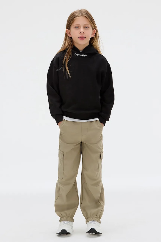 Dětská bavlněná mikina Calvin Klein Jeans IB0IB02525.9BYA