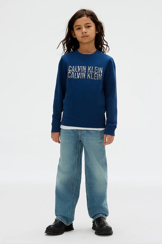 Dětská bavlněná mikina Calvin Klein Jeans IB0IB02527.9BYA