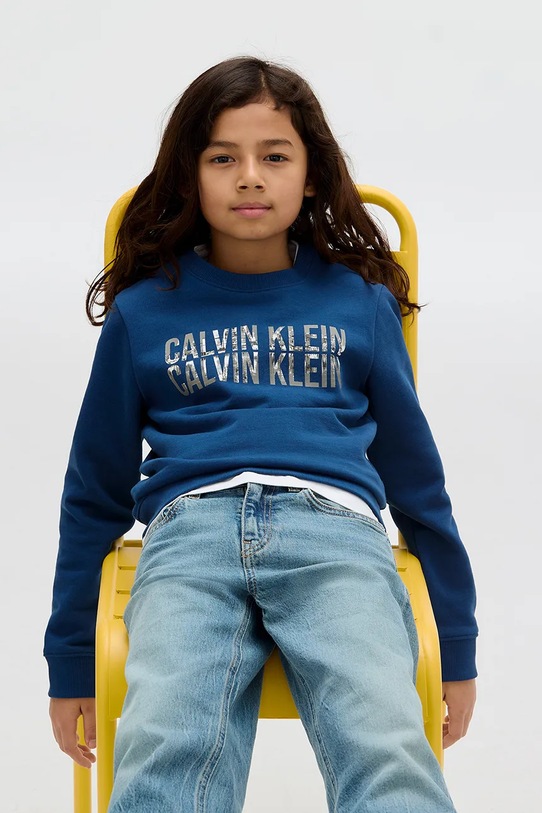 Dětská bavlněná mikina Calvin Klein Jeans IB0IB02527.9BYA