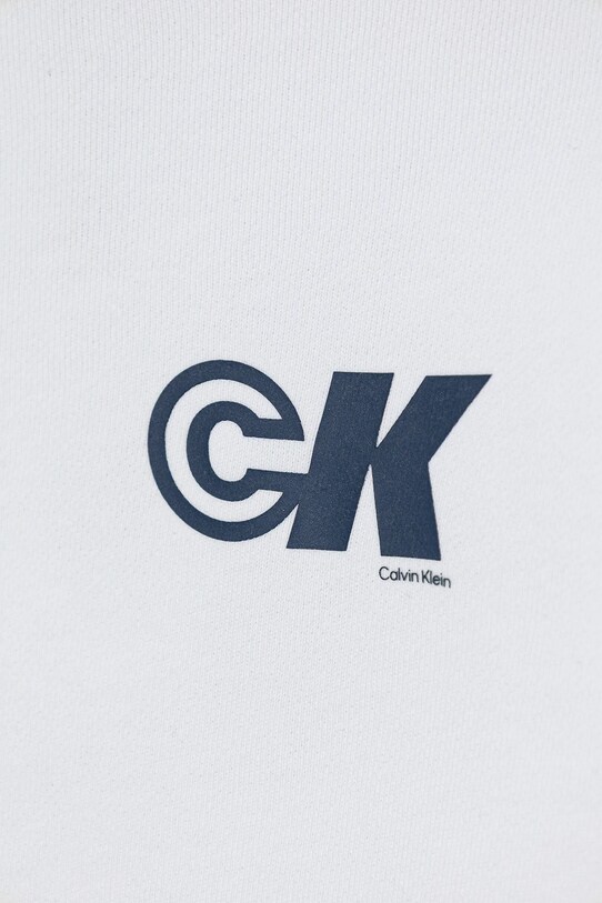 Calvin Klein Jeans bluza bawełniana dziecięca biały IB0IB02545.128.170.9BYA