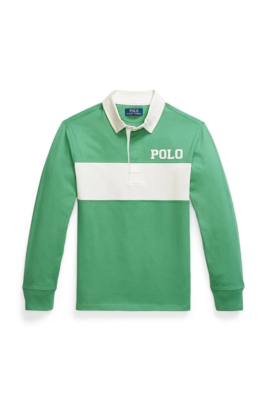 Polo Ralph Lauren bluza bawełniana nadruk zielony 323971291001