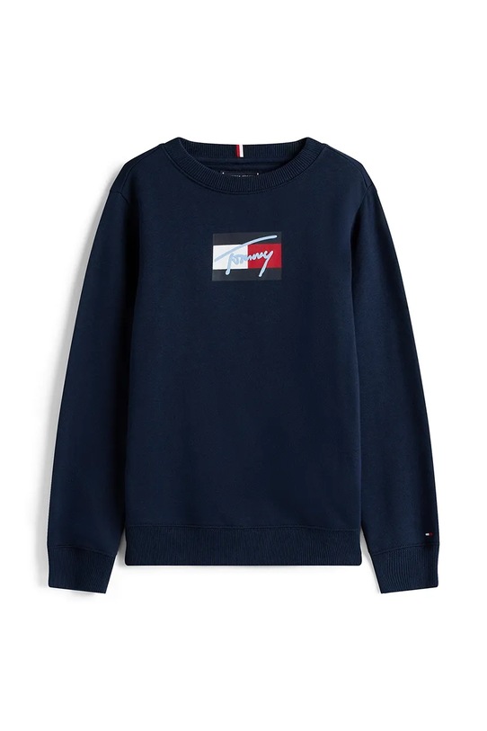 Tommy Hilfiger bluza bawełniana dziecięca KB0KB09741.128.176.9BYA granatowy AW25