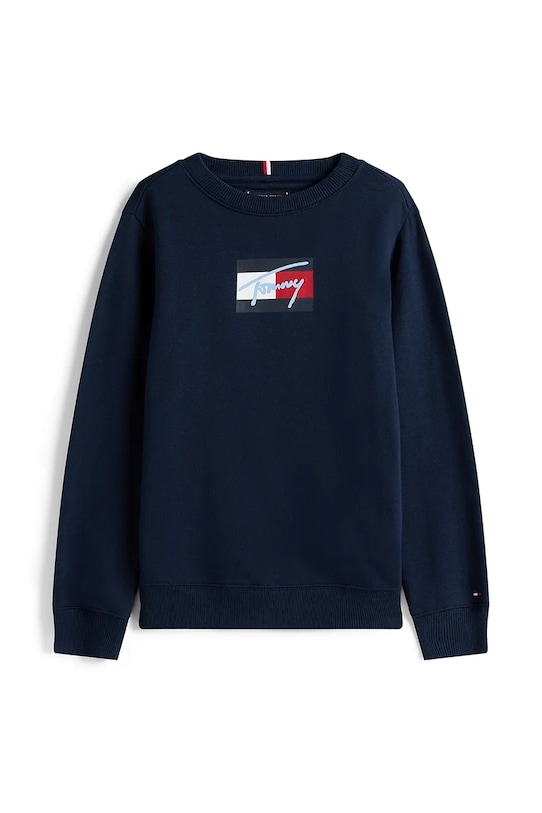 Детская хлопковая кофта Tommy Hilfiger KB0KB09741.128.176.9BYA тёмно-синий AW25
