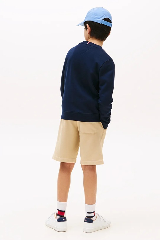 Tommy Hilfiger bluza bawełniana dziecięca granatowy KB0KB09741.128.176.9BYA