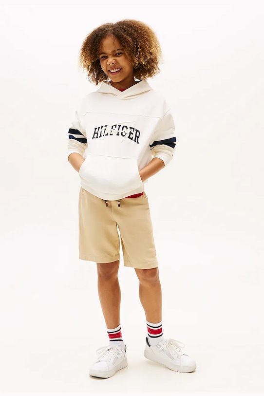 Мальчик Хлопковая кофта Tommy Hilfiger KB0KB09742.9BYA бежевый