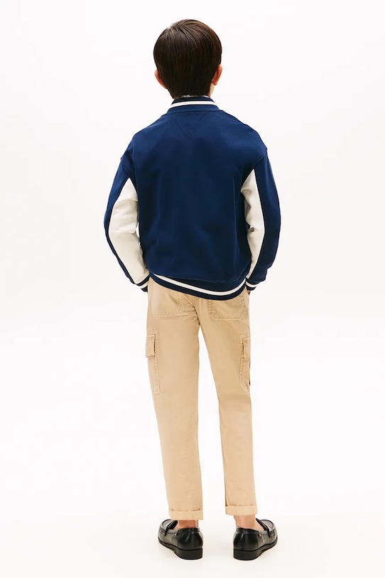 Tommy Hilfiger bluza bawełniana dziecięca granatowy KB0KB09745.9BYA