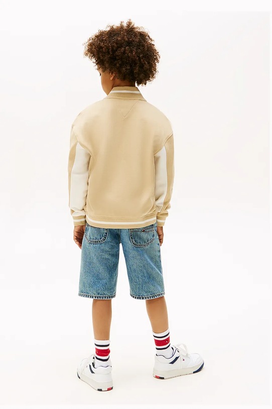 Tommy Hilfiger bluza bawełniana dziecięca brązowy KB0KB09745.9BYA