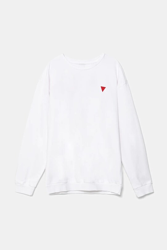Guess hanorac de bumbac pentru copii imprimeu alb L5YQ03.KAD74.9BYA