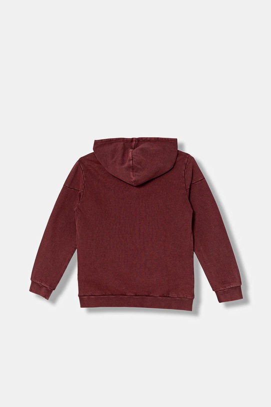 Guess bluza bawełniana dziecięca L5YQ08.KAX74.9BYA bordowy AW25