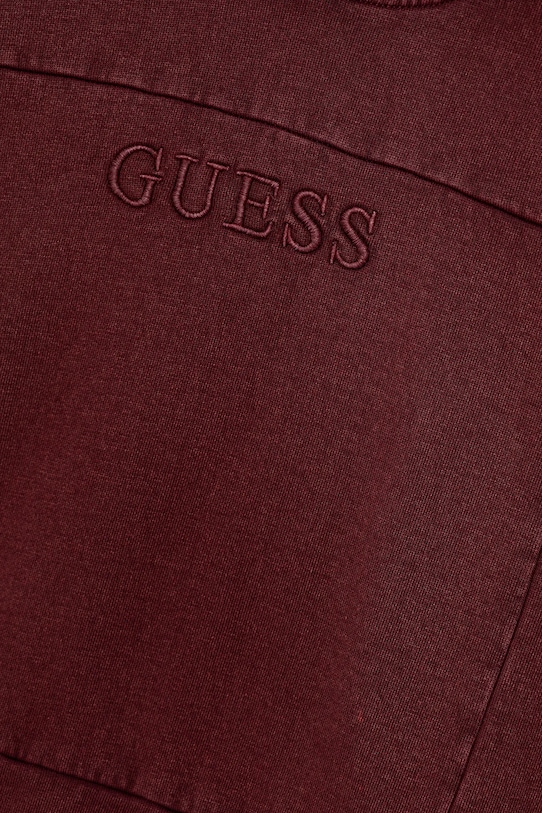 Мальчик Детская хлопковая кофта Guess L5YQ08.KAX74.9BYA бордо