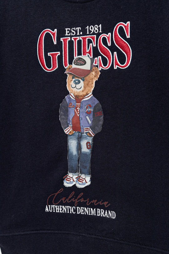 Chłopiec Guess bluza bawełniana dziecięca L5YQ21.KAD74.9BYA granatowy