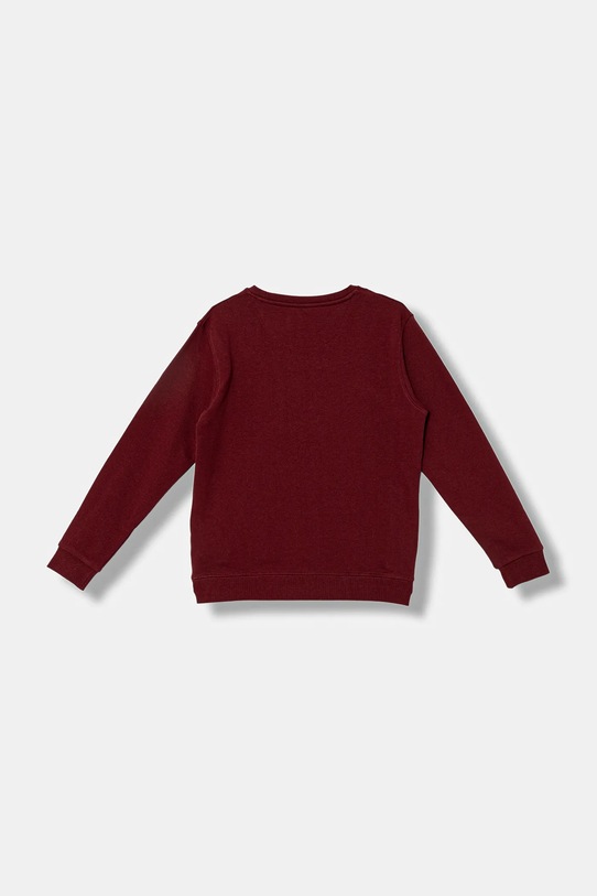 Guess bluza bawełniana dziecięca L5YQ21.KAD74.9BYA bordowy AW25