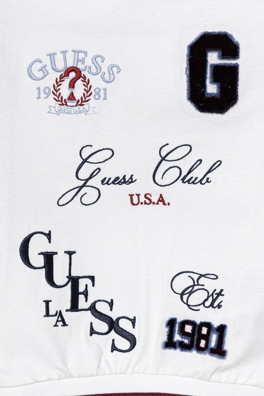 Chłopiec Guess bluza bawełniana dziecięca N5YQ07.K8VA4.9BYA biały
