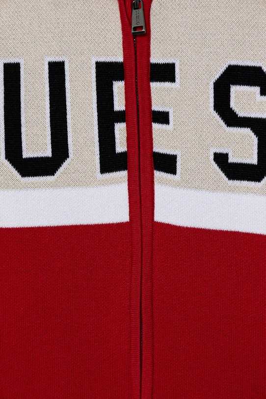 Chłopiec Guess kardigan bawełniany dziecięcy N5YR02.Z0150.9BYA czerwony