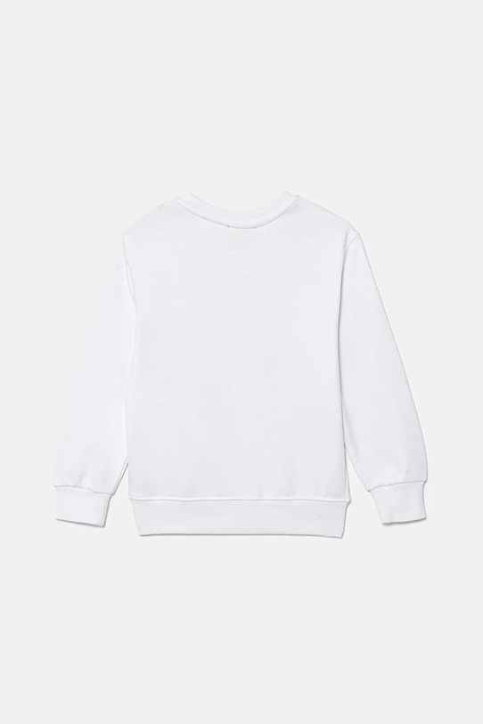 Diesel hanorac de bumbac pentru copii SPATCH OVER SWEAT-SHIRT J02482 alb AW25