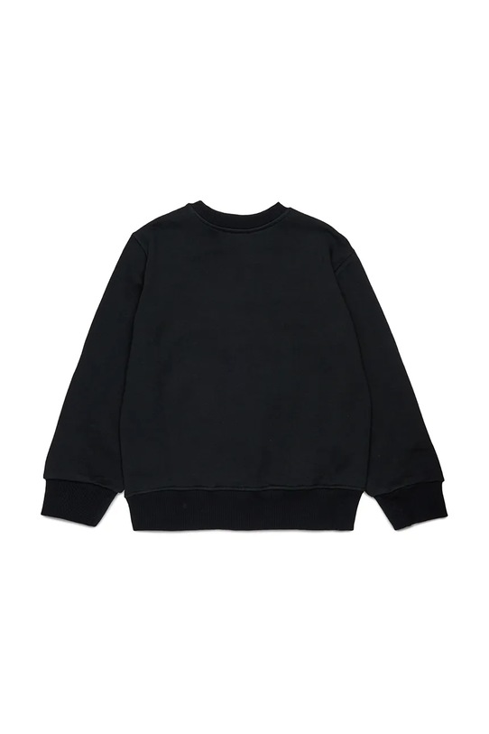 Παιδική βαμβακερή μπλούζα Diesel SPATCH OVER SWEAT-SHIRT J02482 μαύρο AW25