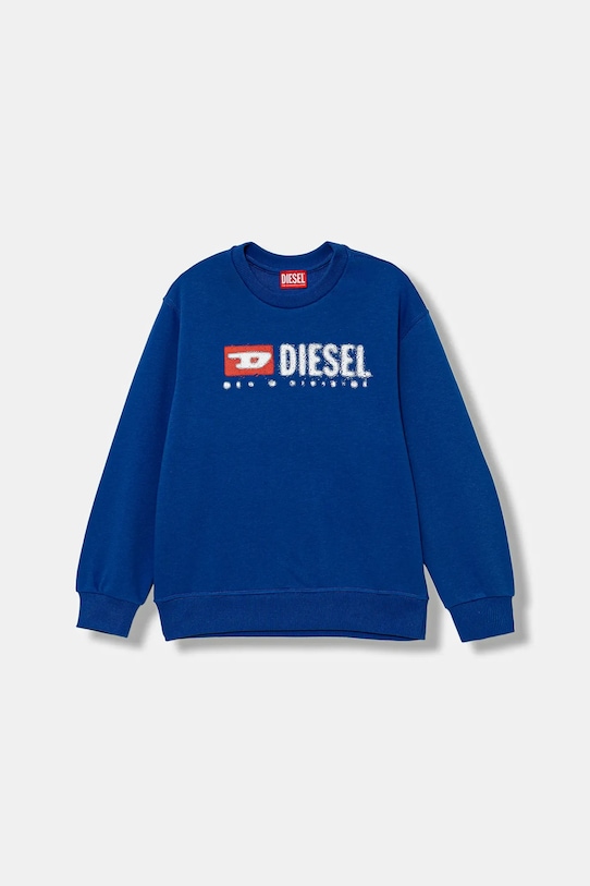 Diesel hanorac de bumbac pentru copii SDROPS OVER SWEAT-SHIRT print albastru J02483