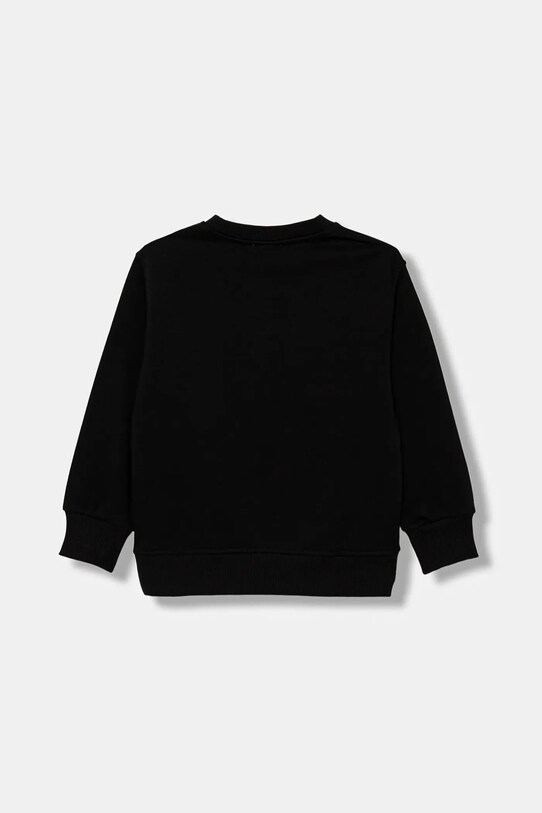 Detská bavlnená mikina Diesel SDROPS OVER SWEAT-SHIRT J02483 čierna AW25
