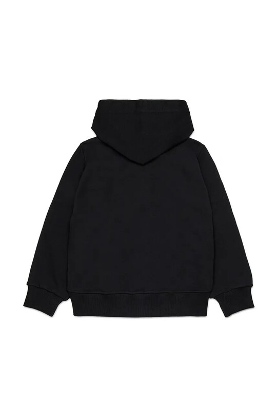 Diesel bluza bawełniana dziecięca SDROPSHOODZ OVER SWEAT-SHIRT J02484 czarny AW25