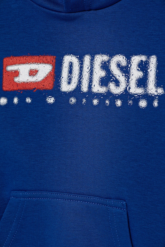 CHLAPEC Dětská mikina Diesel SDROPSHOOD OVER SWEAT-SHIRT J02485 modrá