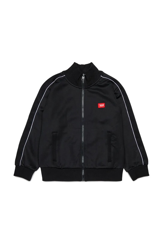 Detská mikina Diesel SLOCKD SWEAT-SHIRT bez kapucne čierna J02490