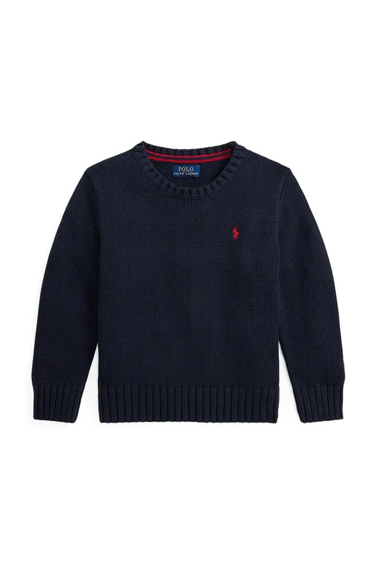 Pamučni pulover Polo Ralph Lauren pamuk mornarsko plava 322970429005