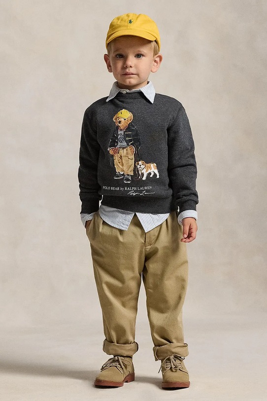 Παιδική μπλούζα Polo Ralph Lauren γκρί 322979490001