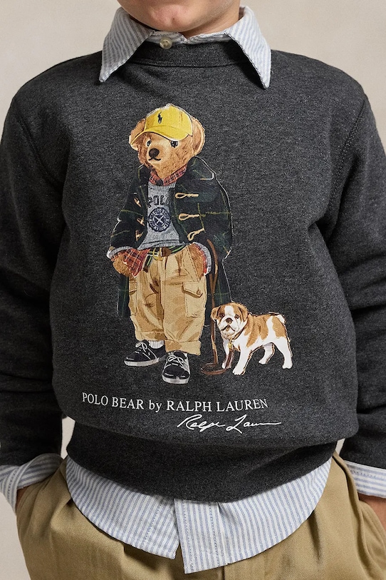 Polo Ralph Lauren bluza dziecięca 322979490001 szary