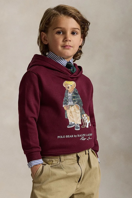 Παιδική μπλούζα Polo Ralph Lauren βαμβάκι μπορντό 322979491001