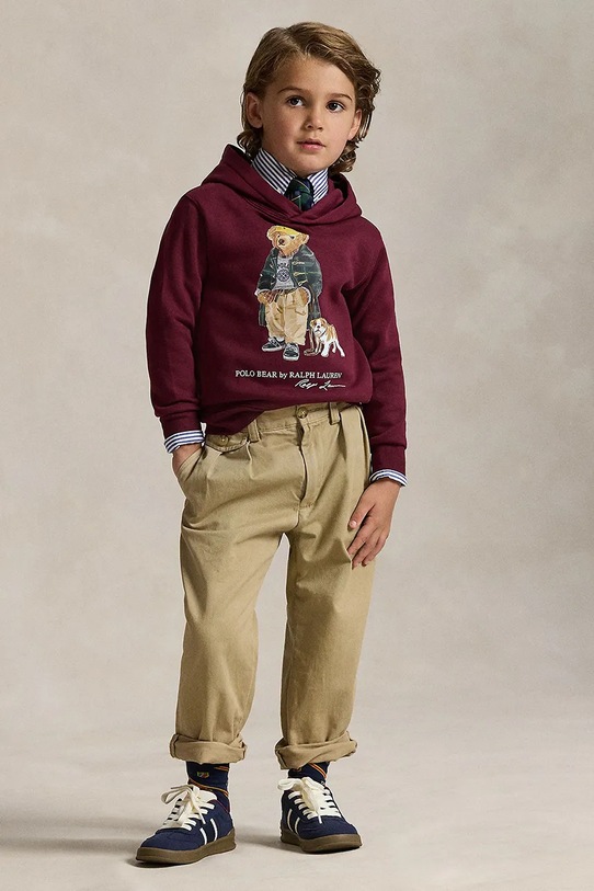 Παιδική μπλούζα Polo Ralph Lauren μπορντό 322979491001