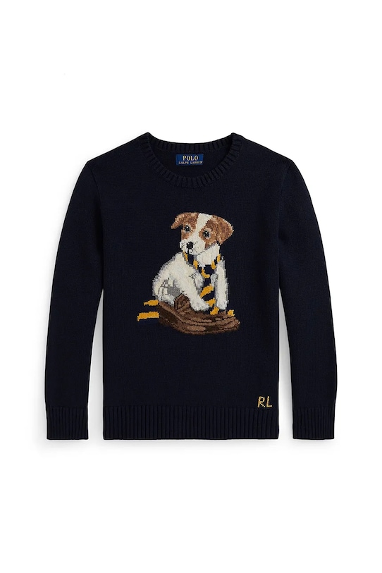 Polo Ralph Lauren hanorac de bumbac pentru copii 323978392001 bleumarin AW25