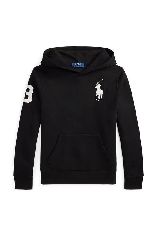 Παιδική μπλούζα Polo Ralph Lauren με κουκούλα μαύρο 323979316002